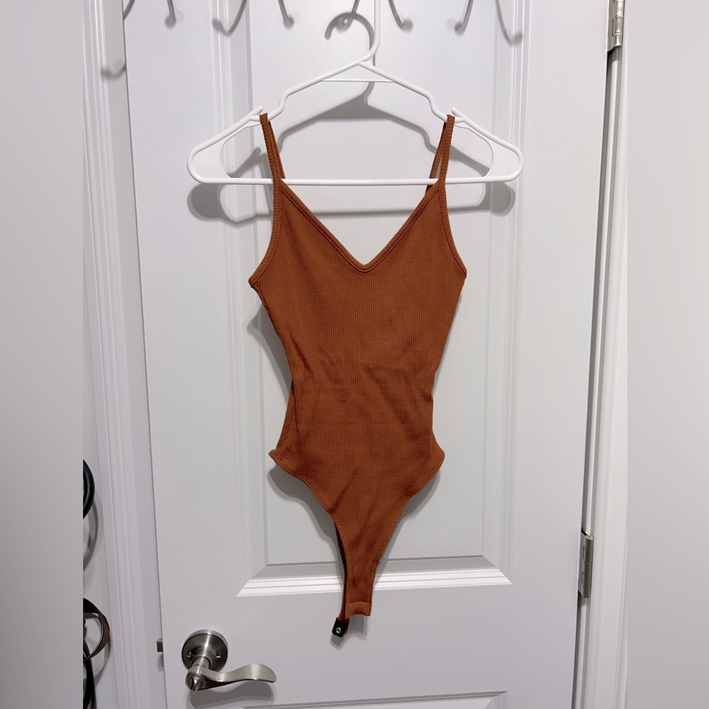 Lulu’s burnt orange bodysuit, XS